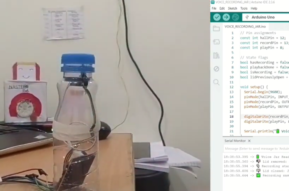 The Sound Catching Jar prototype